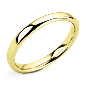 Court 2mm Yellow Gold Wedding Ring Main Image